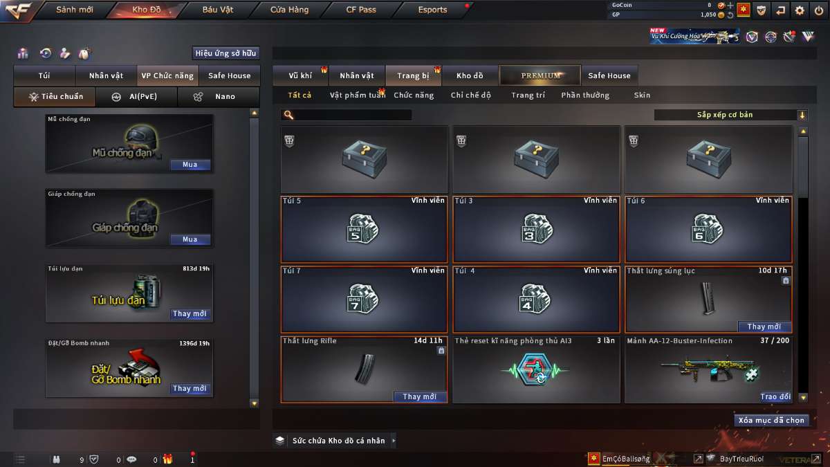 shop acc cf uy tin gia re